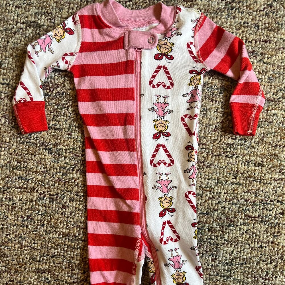 Hanna Andersson Dr. Suess Cindy-Lou Who Sleeper Size 3*6 Months
